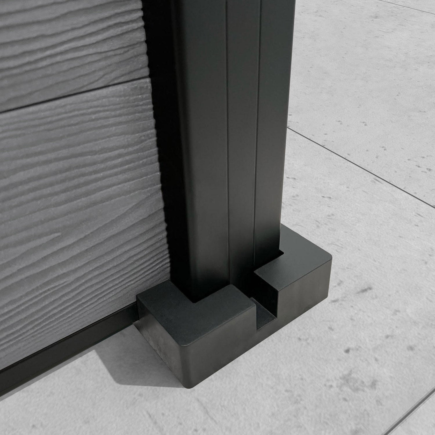 Classic Eden Fence Panel - Mid Grey Aluminum Fence with Durable Posts for Garden, Yard, and Outdoor Privacy Protection