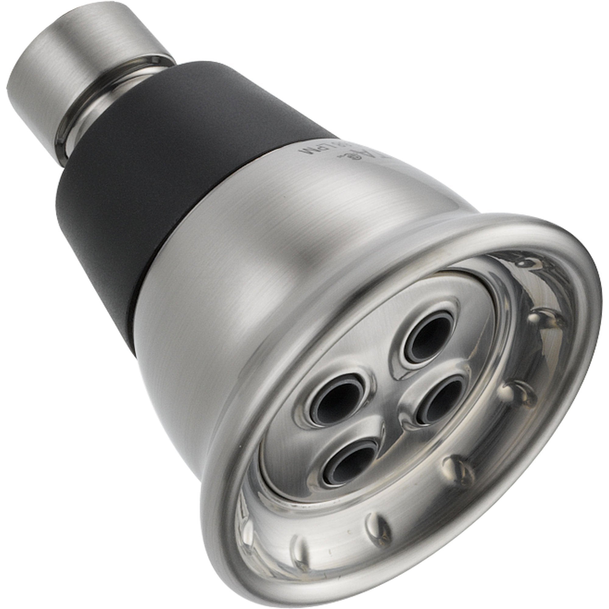 Delta 1 Spray Water Efficient Showerhead - Stainless Steel Finish (Model 617410) | High Pressure Water Saving Shower Head for Bathroom & Spa Relaxation