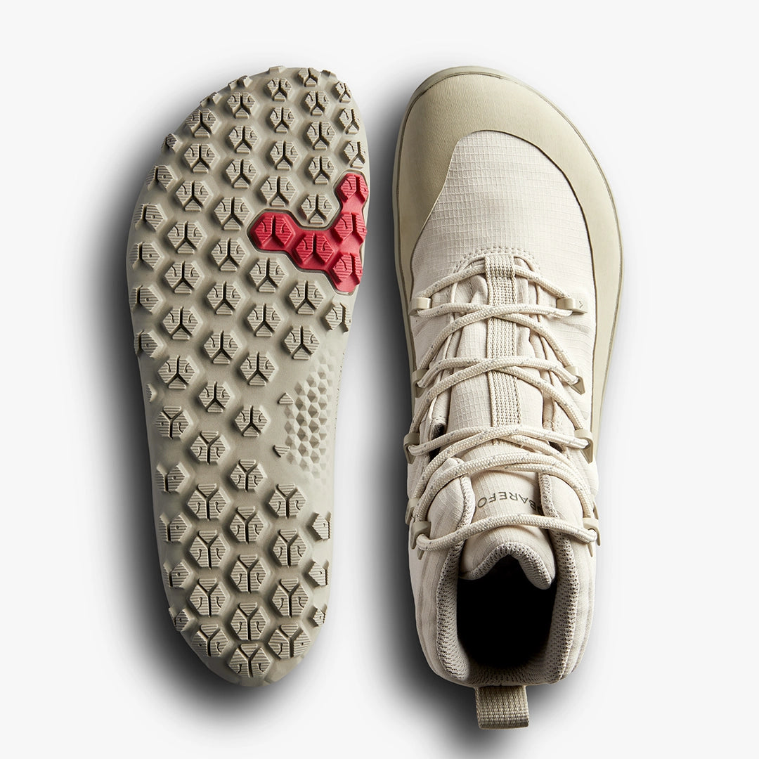 Vivobarefoot Men's Tracker Textile All-Terrain Hiking Boots - Lightweight Barefoot Shoes for Outdoor Adventures, Trail Running & Camping