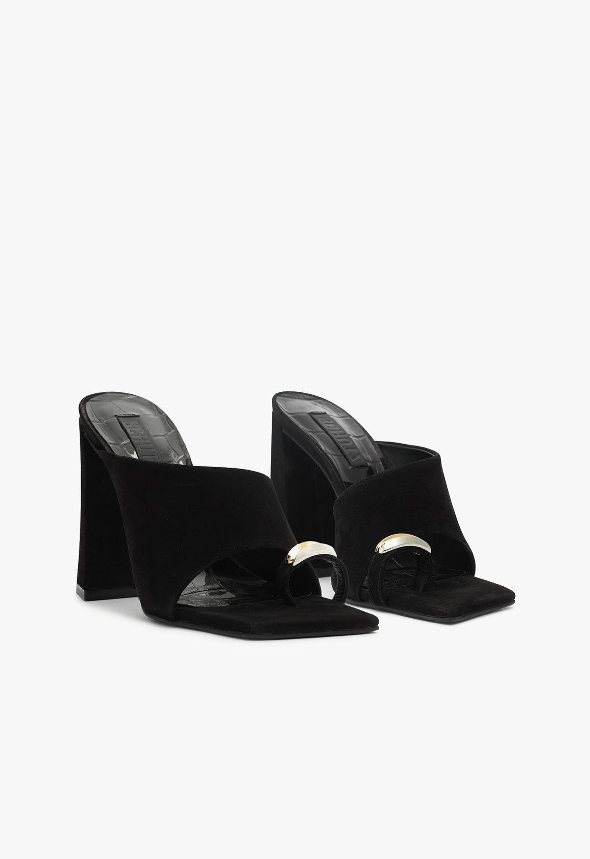 Jodie Nubuck Sandals with 2.5 Inch Heel - Women's Comfortable High Heel Sandals for Summer, Beach, and Casual Outings