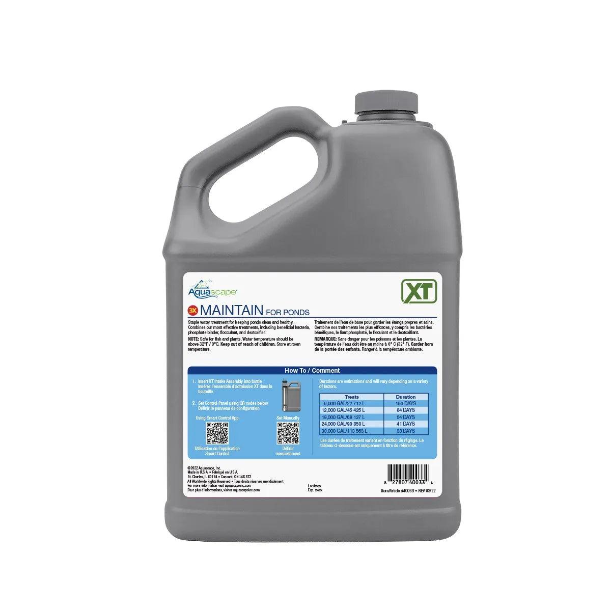 Maintain for Ponds XT - Premium Pond Water Treatment & Algae Control Solution | Keep Your Garden Pond Clean & Healthy | Perfect for Koi Ponds, Water Gardens & Outdoor Fountains