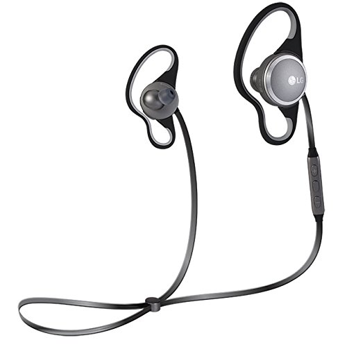 LG Force Stereo Bluetooth Wireless Headphones - Black | Noise Cancelling, 20H Battery for Workout, Travel & Office Use