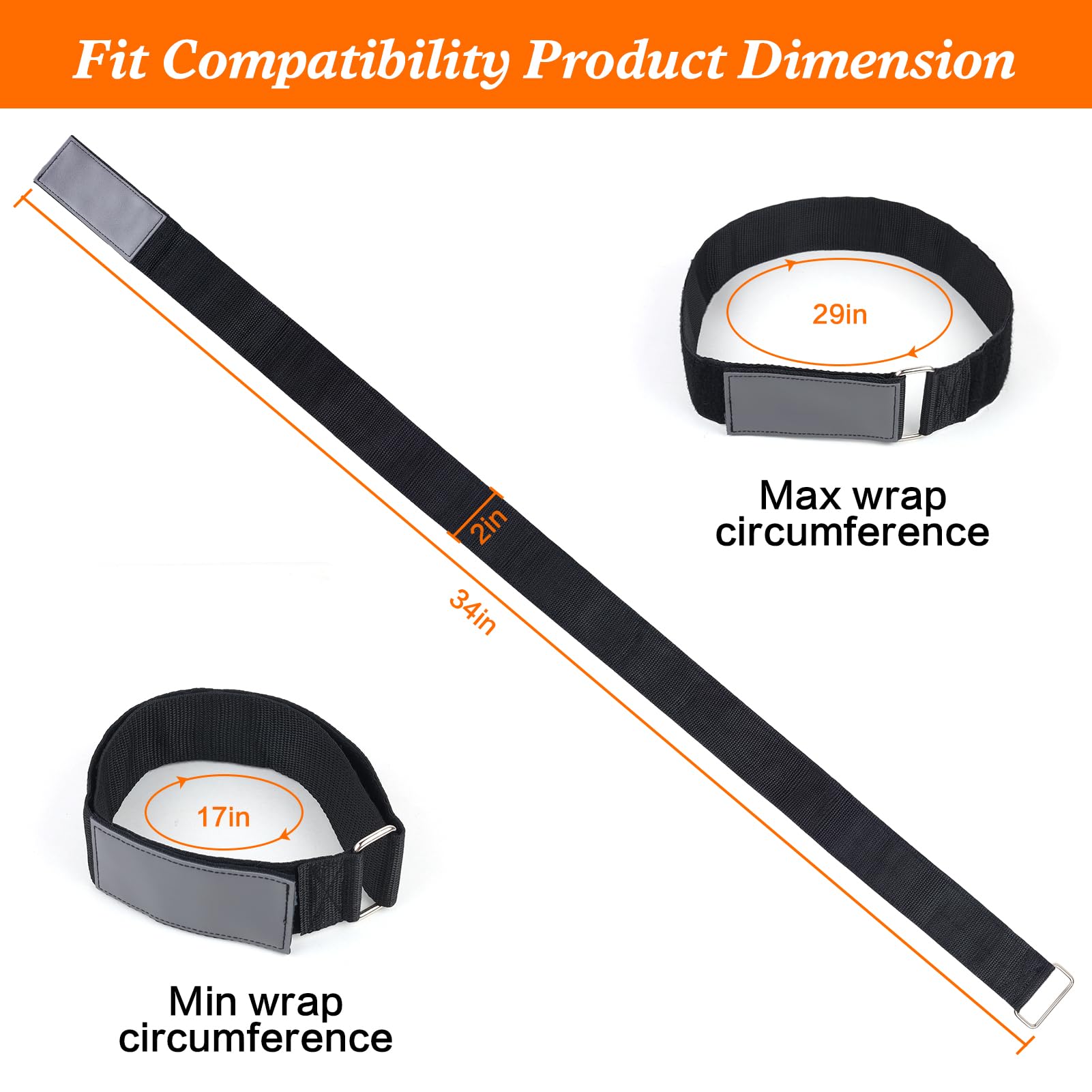 Heavy Duty Ladder Straps with Reinforced Hook & Loop - 4 Pack Secure Tie Down Straps for Roof Rack, Truck Bed, and Cargo Transport (Grey Black) - Perfect for Construction, Roofing, and Outdoor Adventures