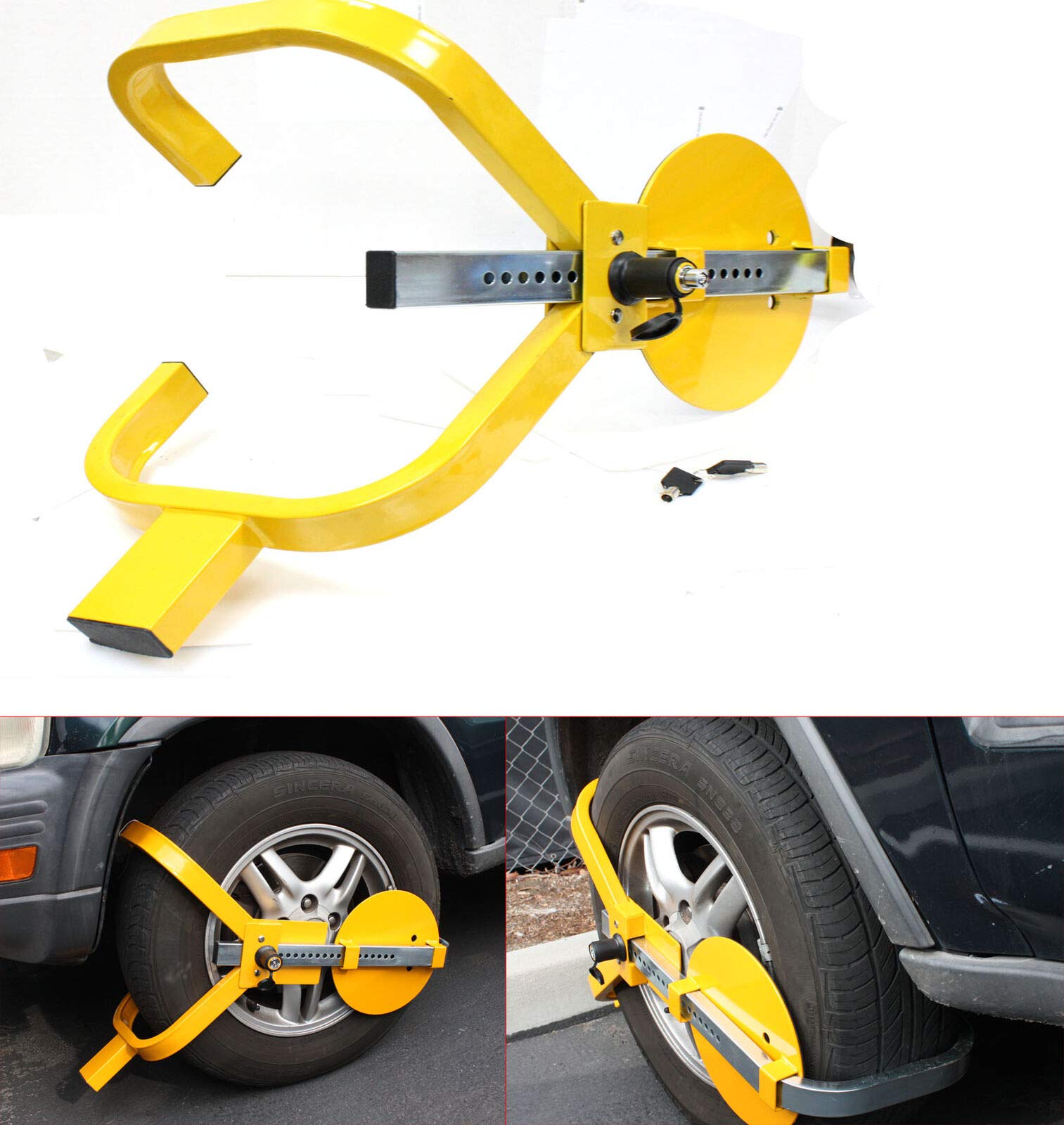 Wheel Lock Clamp Boot - Heavy Duty Tire Claw for Trailers, Cars & Trucks | Anti-Theft Towing Device for Vehicle Security | Perfect for Parking Enforcement & Theft Prevention