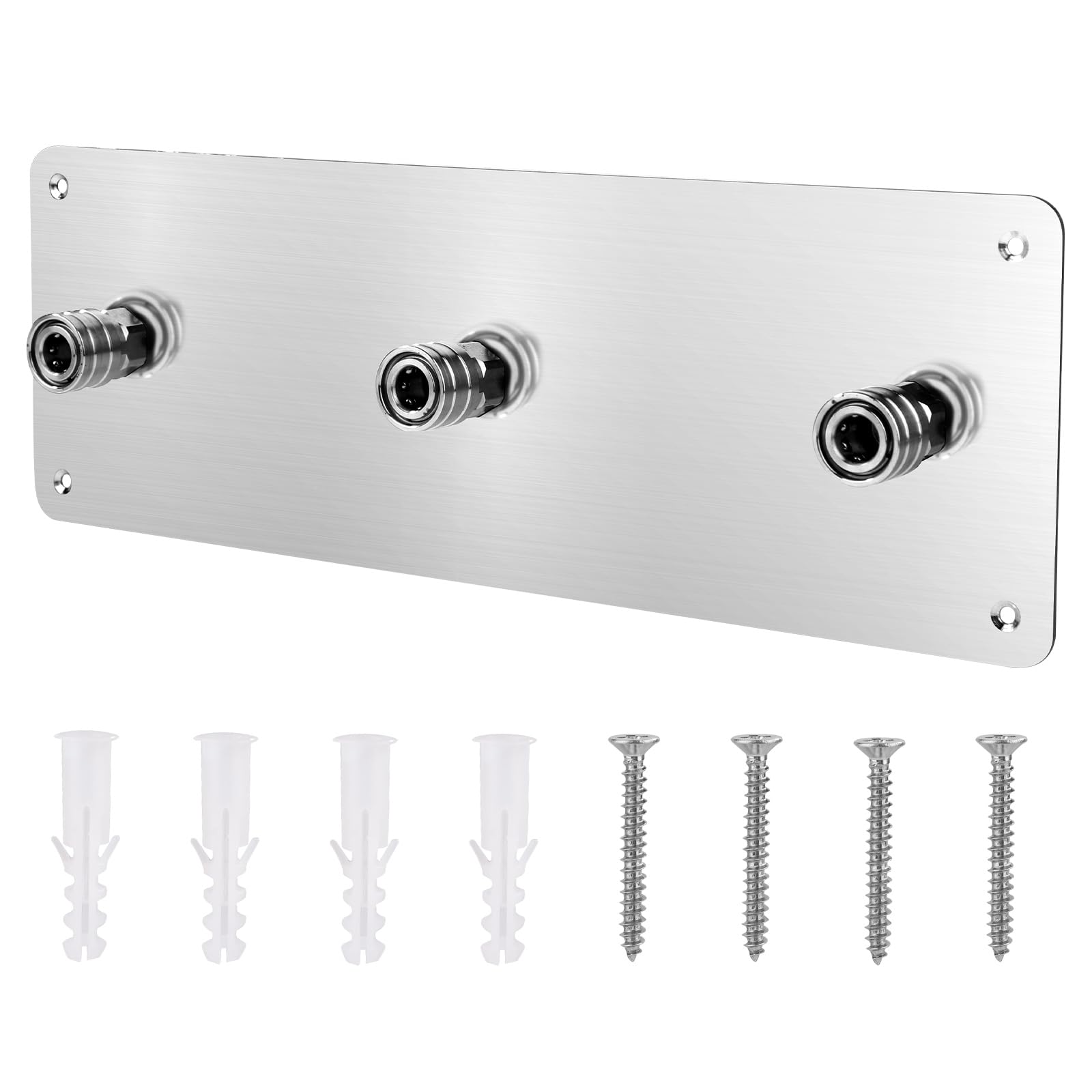 Stainless Steel Pressure Washer Foam Cannon & Nozzle Holder - Wall Mounted 1/4