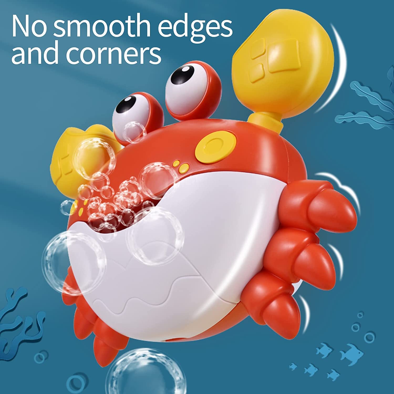 Cute Cartoon Crab Bubble Maker Toy for Kids - Fun Musical Bath & Pool Party Gift with Suction Cup | Perfect for Baby Bath Time, Toddler Play & Outdoor Water Activities