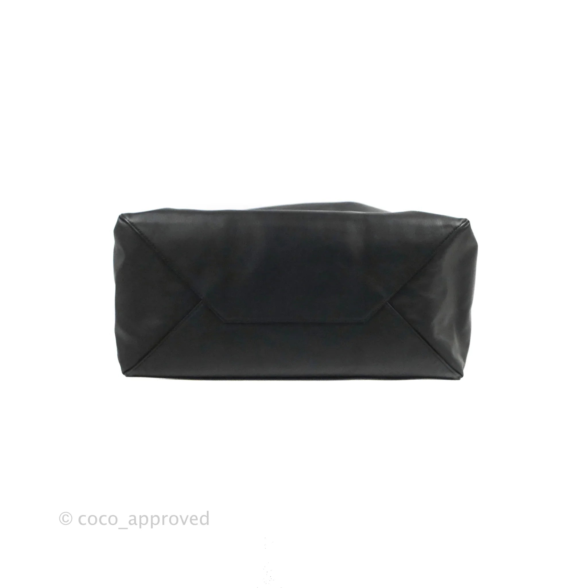 Celine Large Horizontal Cabas Tote Bag in Black Calfskin Leather - Perfect for Work, Travel & Everyday Luxury Handbag