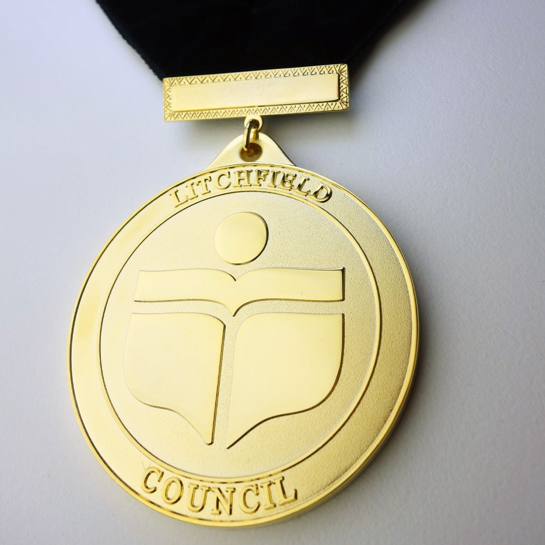 Litchfield Council Mayor Medallion - Official Ceremonial Badge for Civic Events & Government Functions