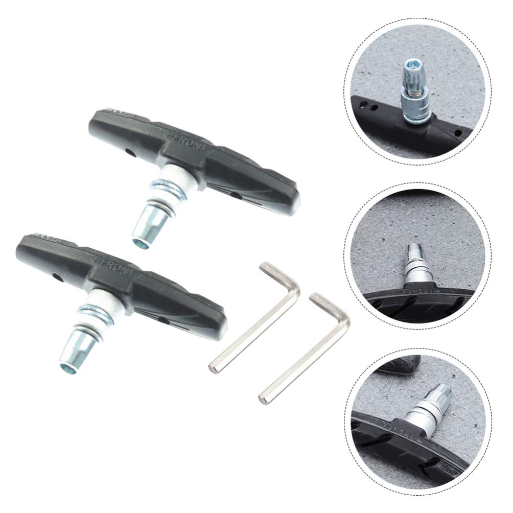 **BESPORTBLE V-Brake Pads for Bicycles - Durable Rubber Brake Pads for Road Bikes, Mountain Bikes & Hybrid Bikes - No-Skid, Silent Braking Performance - Perfect for Commuting, Cycling & Outdoor Adventures**