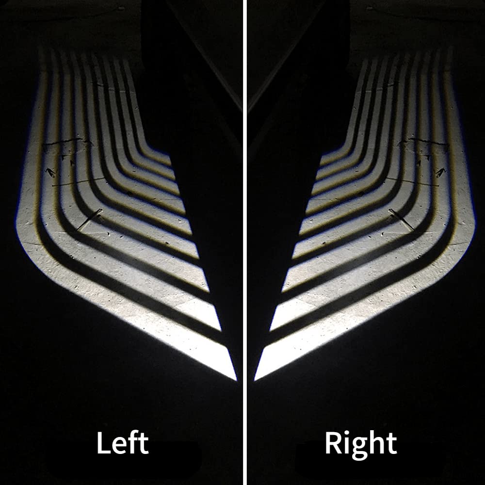 Universal Car Door Welcome Lights - LED Angel Wings Projector, Neon Ground Effect Lights for Cars, Side Door Step Courtesy Floor Illumination - Perfect for Nighttime Safety & Custom Car Aesthetics