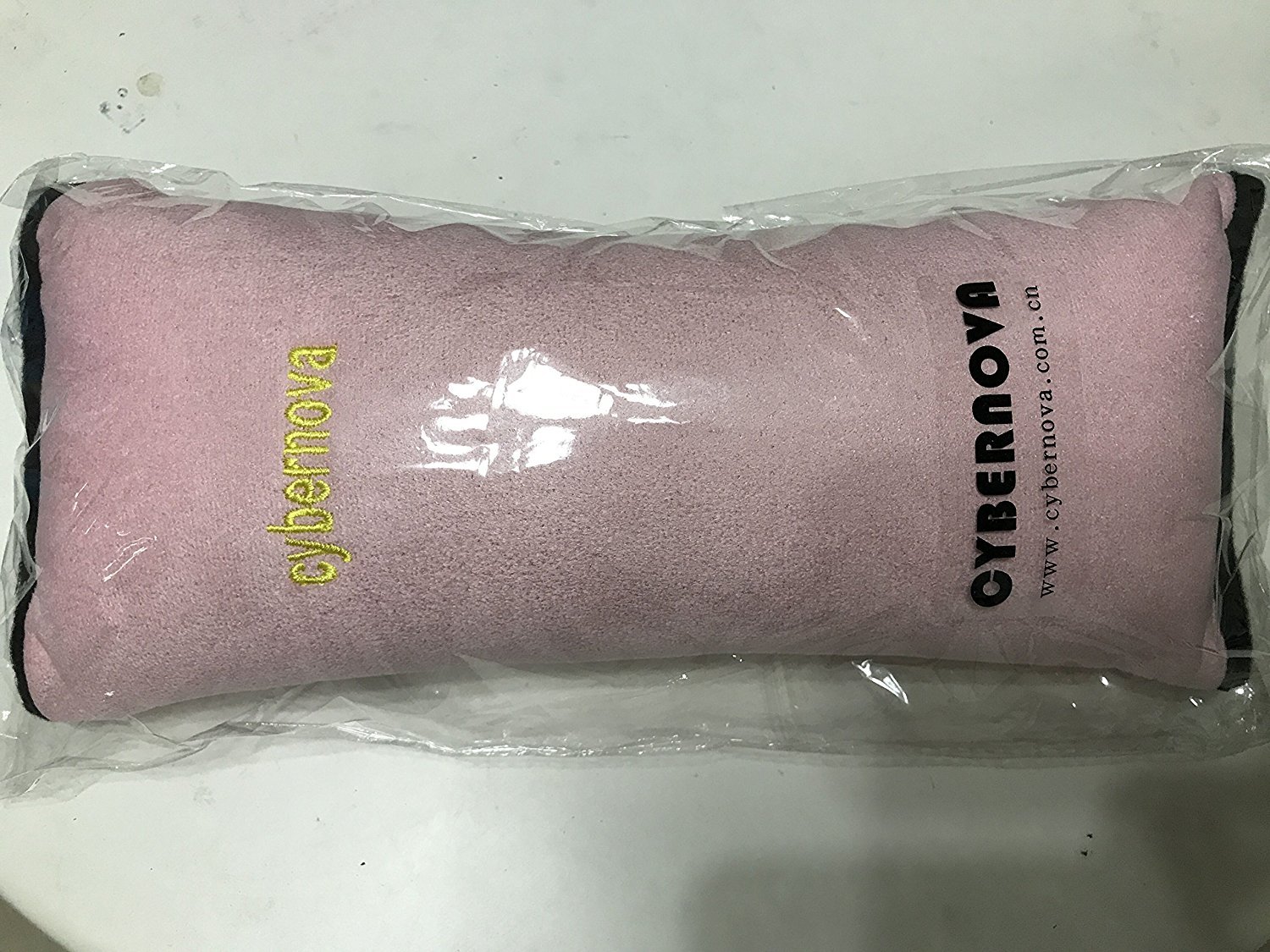 CYBERNOVA Car Seat Belt Shoulder Pad Cover - Soft Comfort Cushion for Kids & Baby Safety - Head Support & Shoulder Protection - Pink (Perfect for Road Trips, Long Drives & Daily Commute)