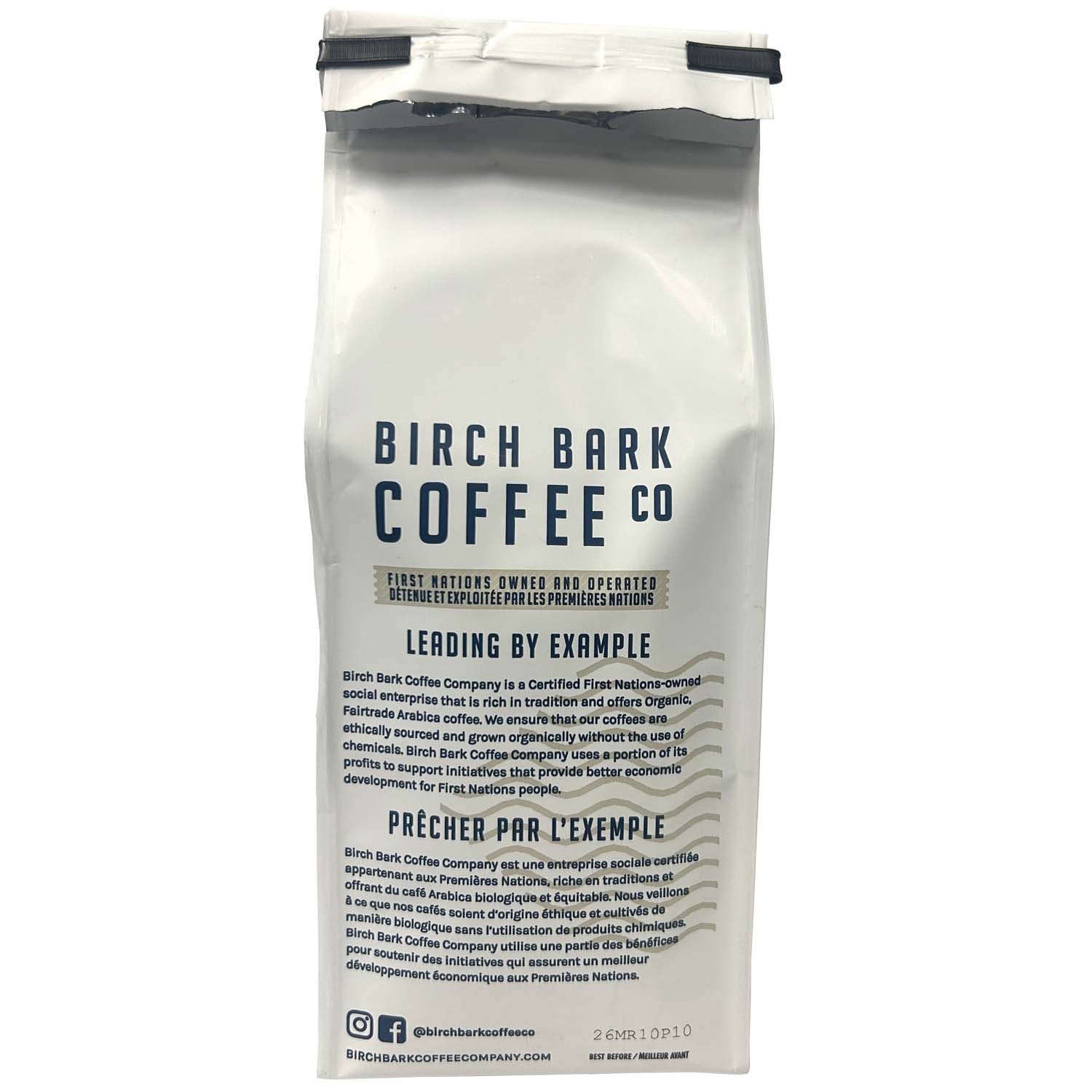 Organic Fair Trade Birch Bark Inukshuk Ground Coffee - 12 oz Bag | Premium Medium Roast for Home Brewing, Camping & Gifts