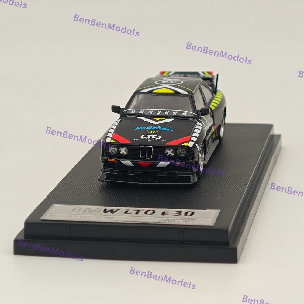 1/64 Scale STREET WARRIOR SW BMW LTO E30 M3 Peaches Diecast Model Car - Collectible Miniature Vehicle for Display, Racing Enthusiasts & Diecast Collections (Perfect for Home Decor, Office Display & Car Show Exhibitions)