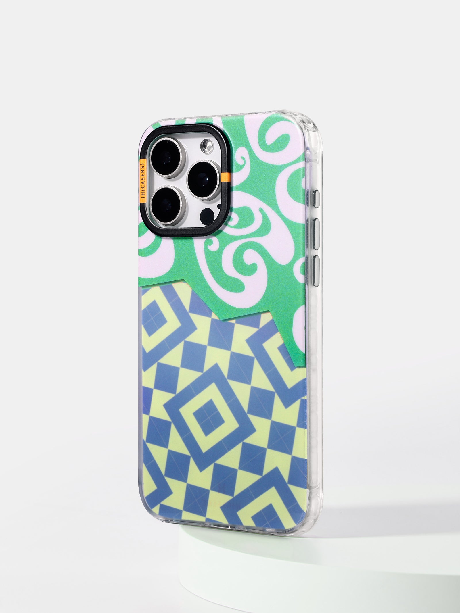 Geometric Mosaic Phone Case - Yellow | Durable Protective Cover for iPhone & Samsung | Perfect for Everyday Use & Travel