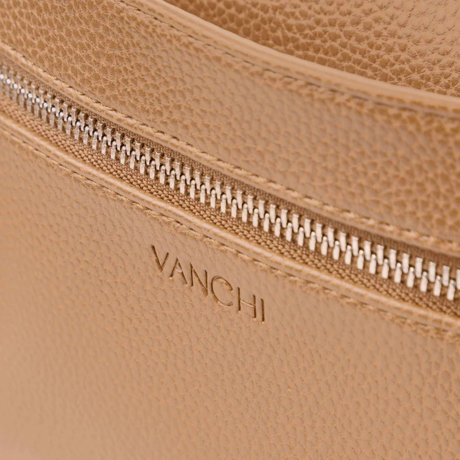 Vanchi Stroller Organizer - Premium Camel Color Baby Pram Caddy for Diapers, Bottles & Essentials | Perfect for Strollers, Shopping Carts & Travel Accessories