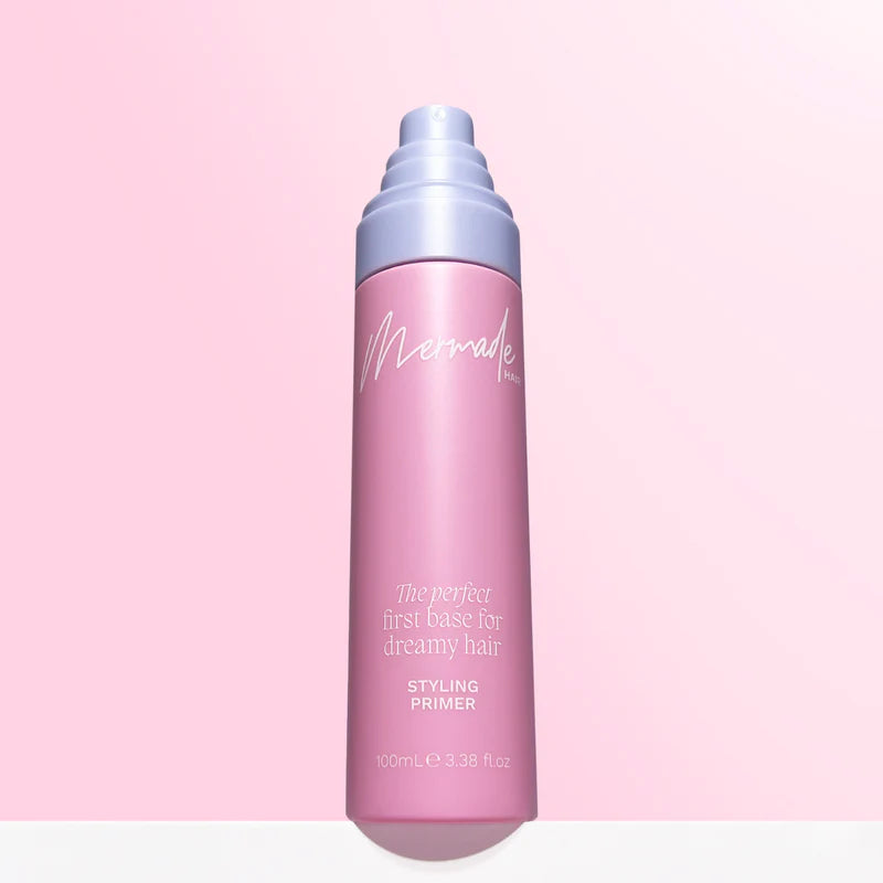 Mermade Hair Styling Primer 100ml - Heat Protectant & Frizz Control for Smooth, Shiny Hair - Perfect for Daily Styling & Salon-Quality Results at Home