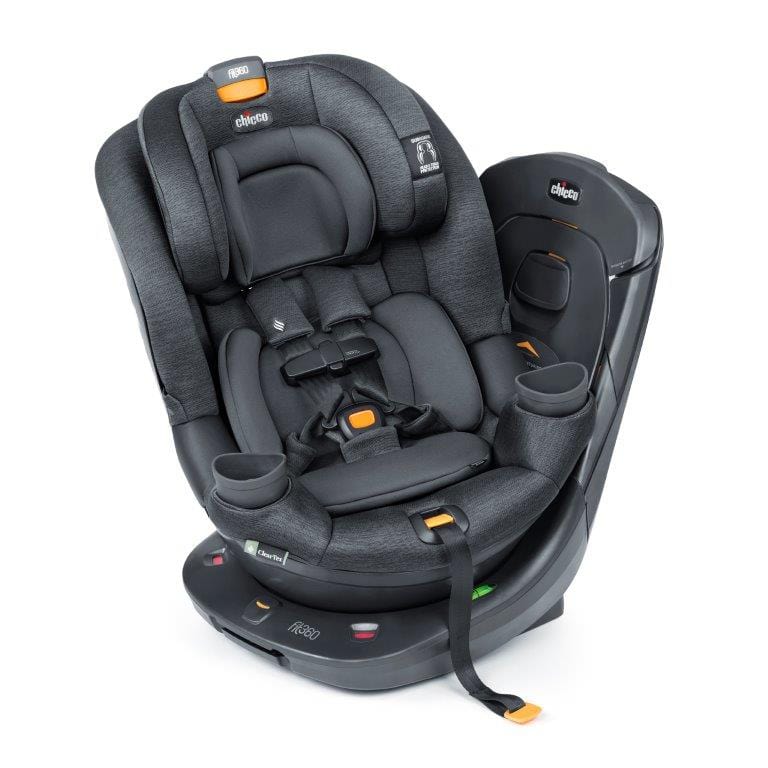 Chicco Fit360 ClearTex Rotating Convertible Car Seat for Toddlers - Safe & Easy 360° Swivel Installation - Perfect for Travel & Daily Commutes