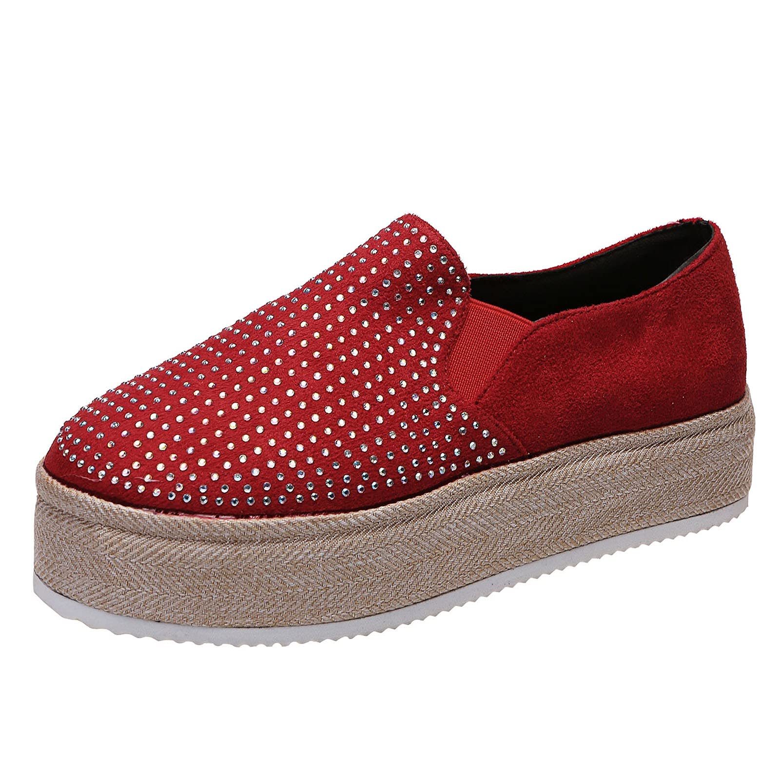 Women's Breathable Slip-On Tennis Shoes - Comfortable Walking Sandals with Round Toe for Casual Wear, Gym & Outdoor Activities