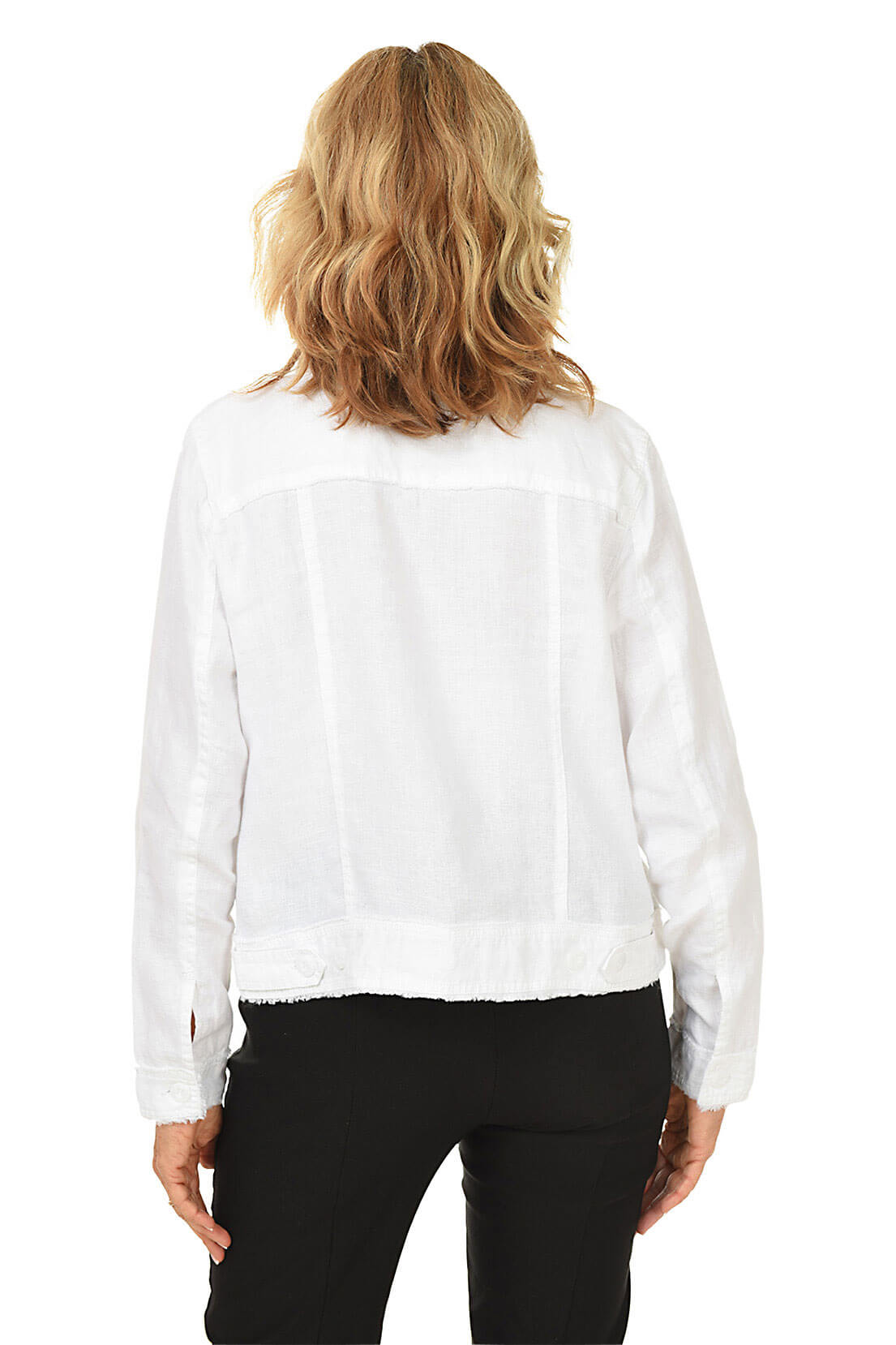 Distressed Frayed Linen Jacket for Women - Lightweight Summer Overshirt - Boho Chic Style for Beach, Travel & Casual Outings