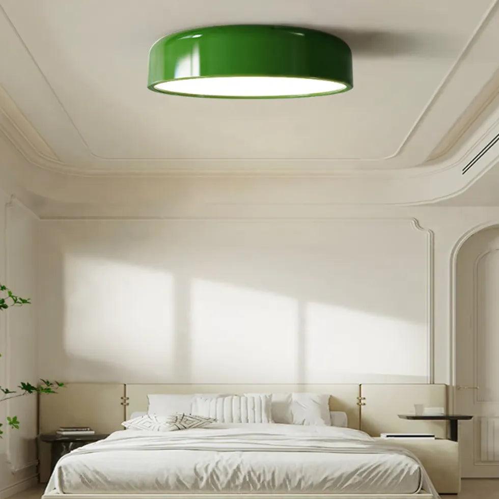 Modern Round LED Flush Mount Ceiling Light Fixture - Energy Efficient, Dimmable, for Bedroom, Living Room, Kitchen & Hallway Lighting
