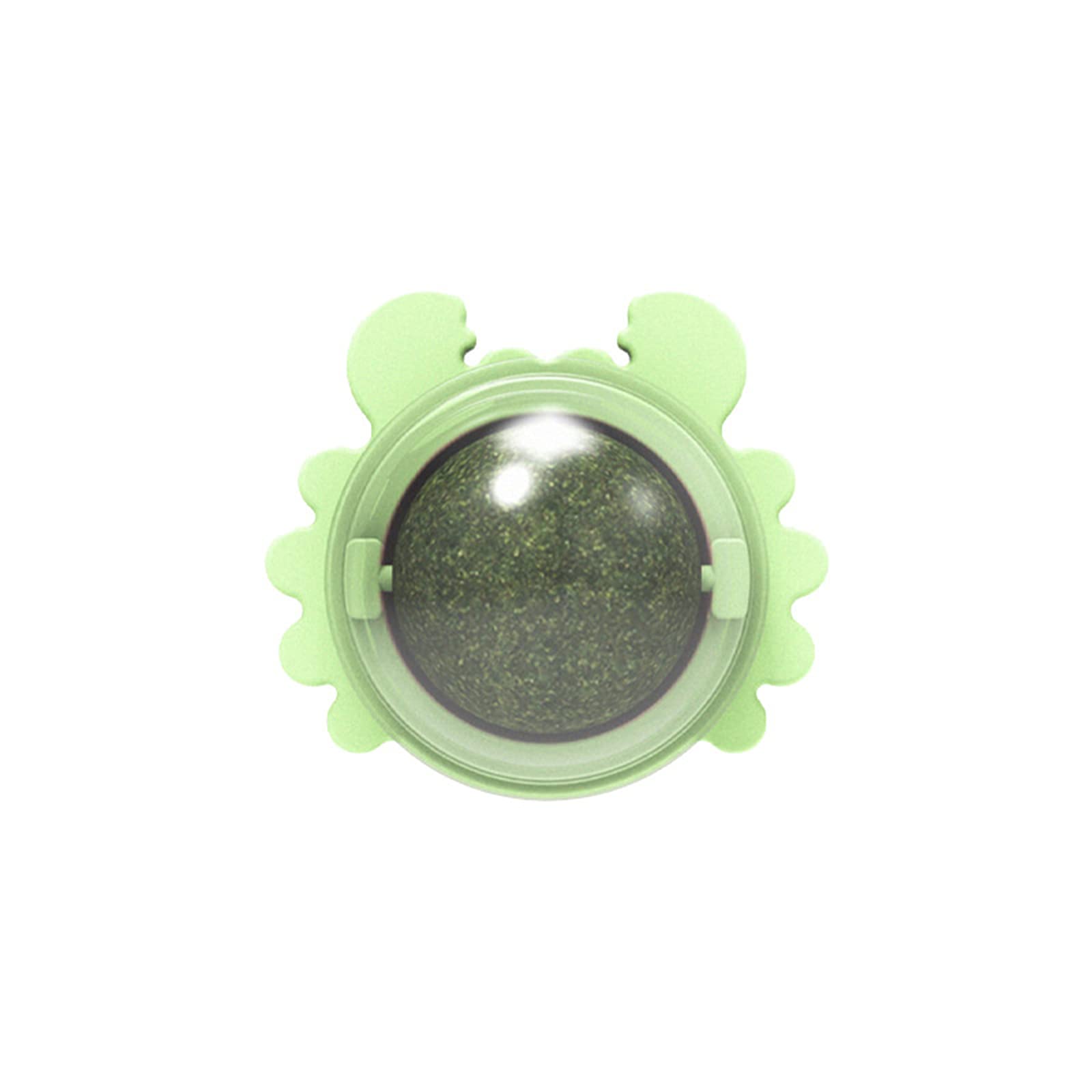 Interactive Catnip Ball Toy for Cats - Rotatable Teething & Teeth Cleaning Tool with Self-Adhesive Mint Cover - Perfect for Playtime, Dental Care & Stress Relief - Cat Pet Supplies
