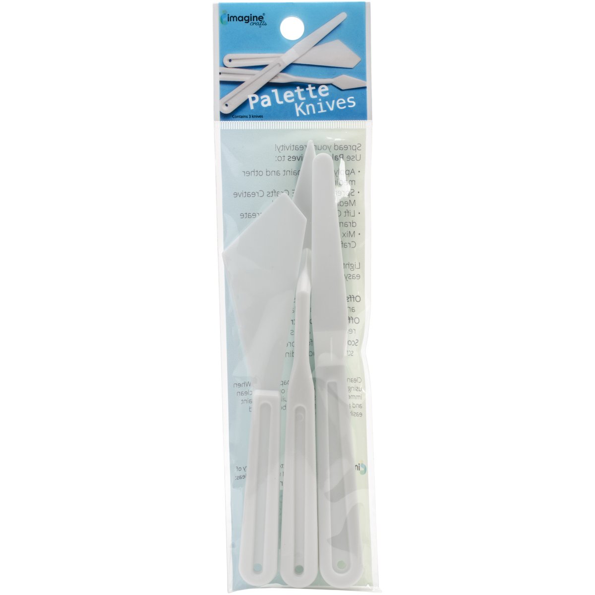 Imagine Crafts Palette Knives Set - 5-Piece Stainless Steel Painting Tools for Artists & Hobbyists - Perfect for Oil, Acrylic Painting & Cake Decorating
