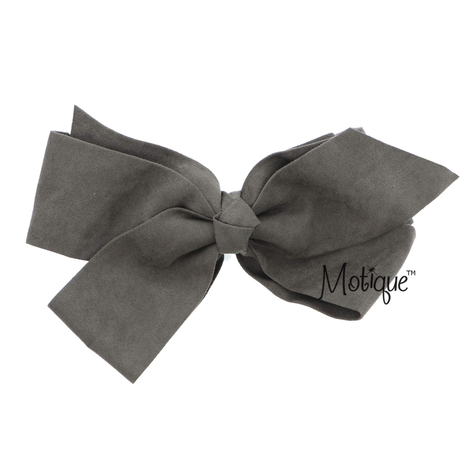 Large Suede Hair Bow for Women and Girls - Olive Green, Perfect for Weddings, Parties, and Everyday Fashion Accessories