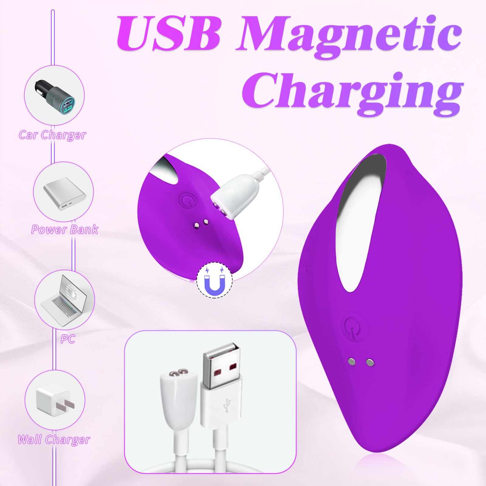 Remote Control Wearable Panty Vibrator for Women & Couples - 12 Powerful Vibration Modes, Quiet Rose Design - Perfect for Discreet Public Play, Couples Foreplay & Solo Pleasure