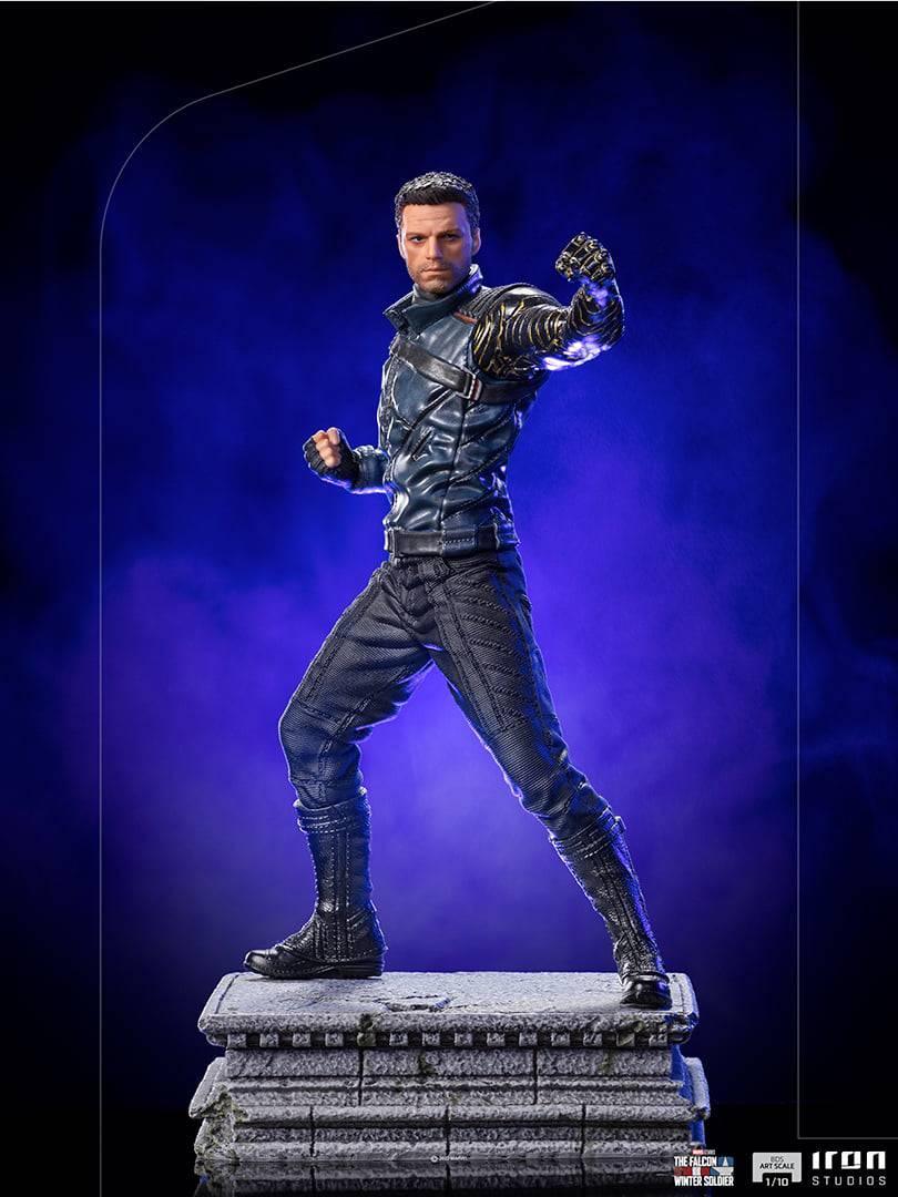 Iron Studios The Falcon and the Winter Soldier Bucky Barnes BDS Art Scale 1/10 Statue - Premium Collectible Figure for Marvel Fans & Home Display