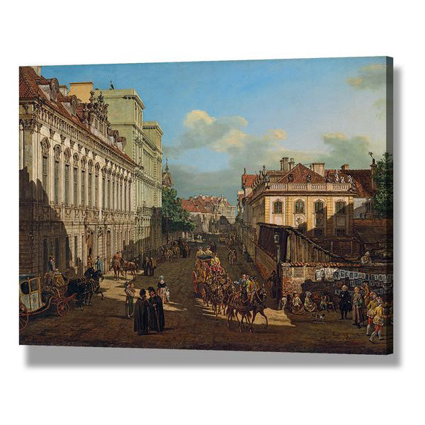 Bernardo Bellotto Venice Arsenal Wall Art Decor - Premium Canvas Print for Living Room, Bedroom & Office - Italian Landscape Painting Home Decor