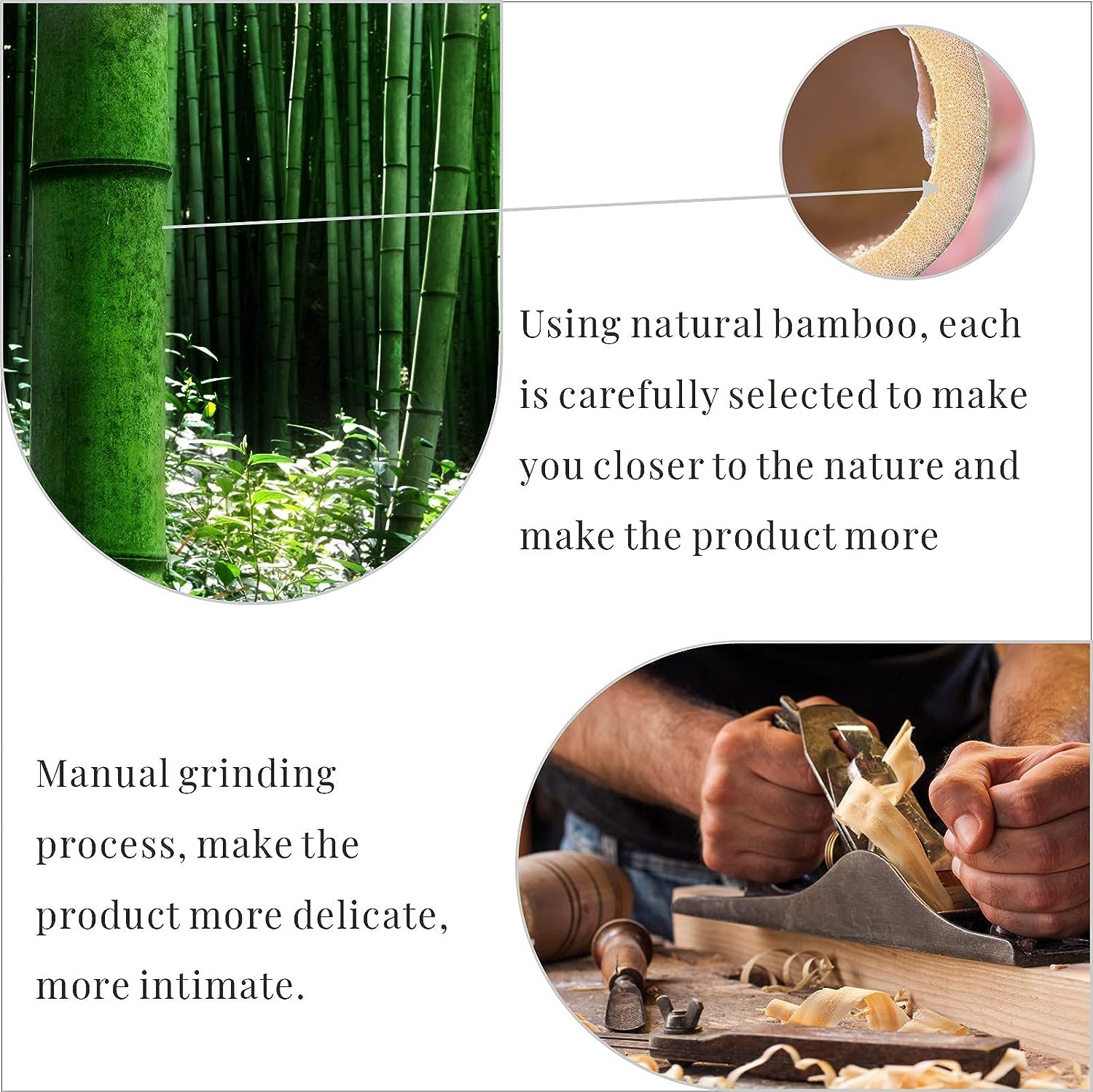 Street27® Natural Bamboo Wood Comb - Anti-Static Paddle Hair Brush for Women & Men with Cushion Massage, Detangling & Scalp Stimulation - Perfect for Daily Hair Care, Reducing Hair Loss & Promoting Healthy Hair Growth (Medium Size)