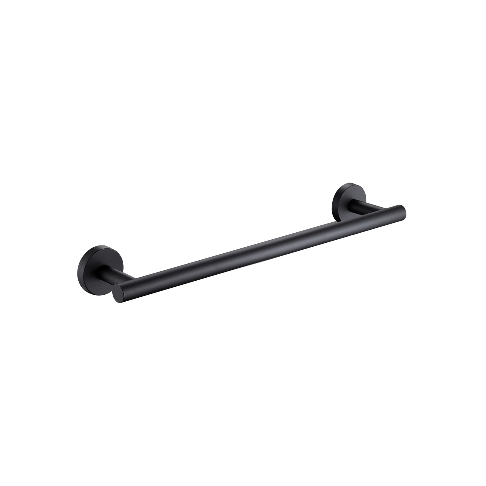 Premium Stainless Steel Towel Bar - 16 Inch Heavy Duty Wall Mounted Bathroom Towel Rack with Thickened Design (Black) - Perfect for Shower, Spa, and Bathroom Organization Accessories