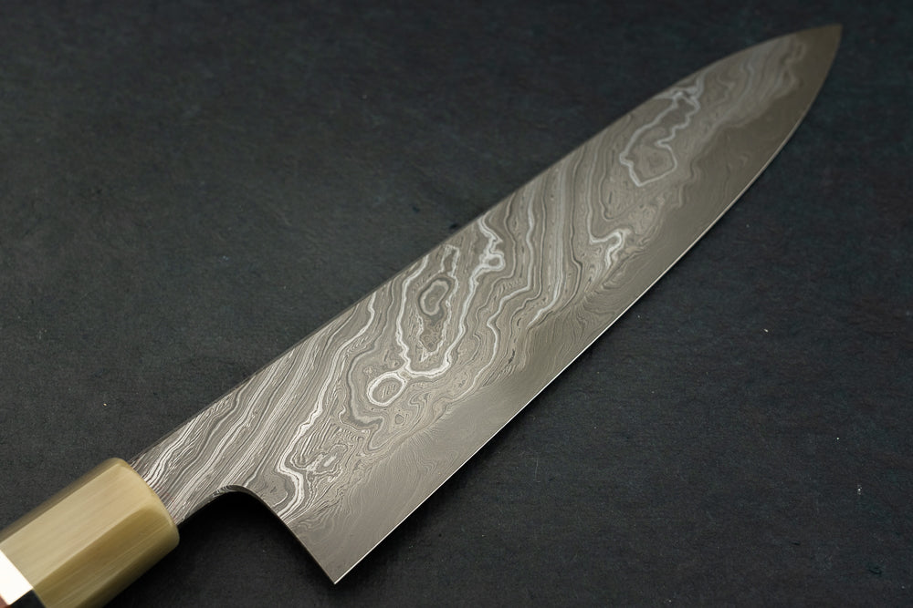 Premium Yuzan Damascus Gyuto 240mm Japanese Chef Knife - Handcrafted High-Carbon Steel Blade for Professional Chefs & Home Cooking - Perfect for Slicing, Dicing & Precision Cutting