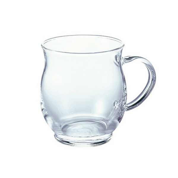 Hario Heat Resistant Glass Coffee Mug 330ml - Durable & Aroma-Enhancing for Hot/Cold Drinks - Perfect for Home, Office & Cafe Use