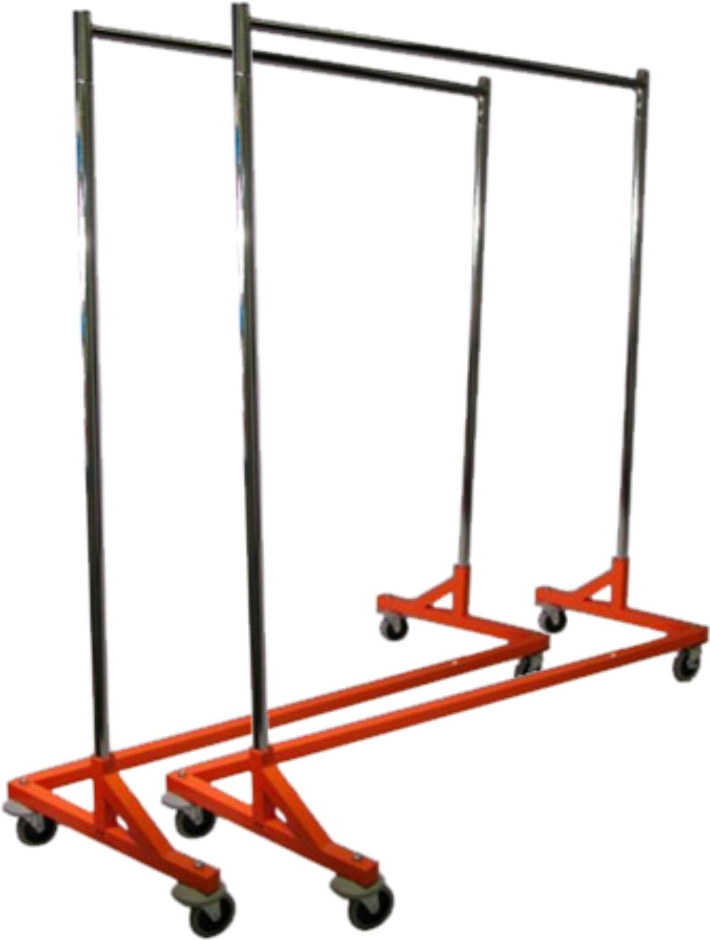 Heavy Duty Rolling Z Rack Garment Rack - Adjustable Nesting Base for Clothes, Dresses & Coats - Perfect for Retail Stores, Boutiques & Home Closet Organization