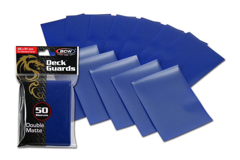 1500 Blue Double Matte Deck Guard Card Sleeves - Premium Ultra Protectors for MTG, Yu-Gi-Oh!, and Trading Card Games - Perfect for Game Nights, Tournaments, and Card Collection Protection