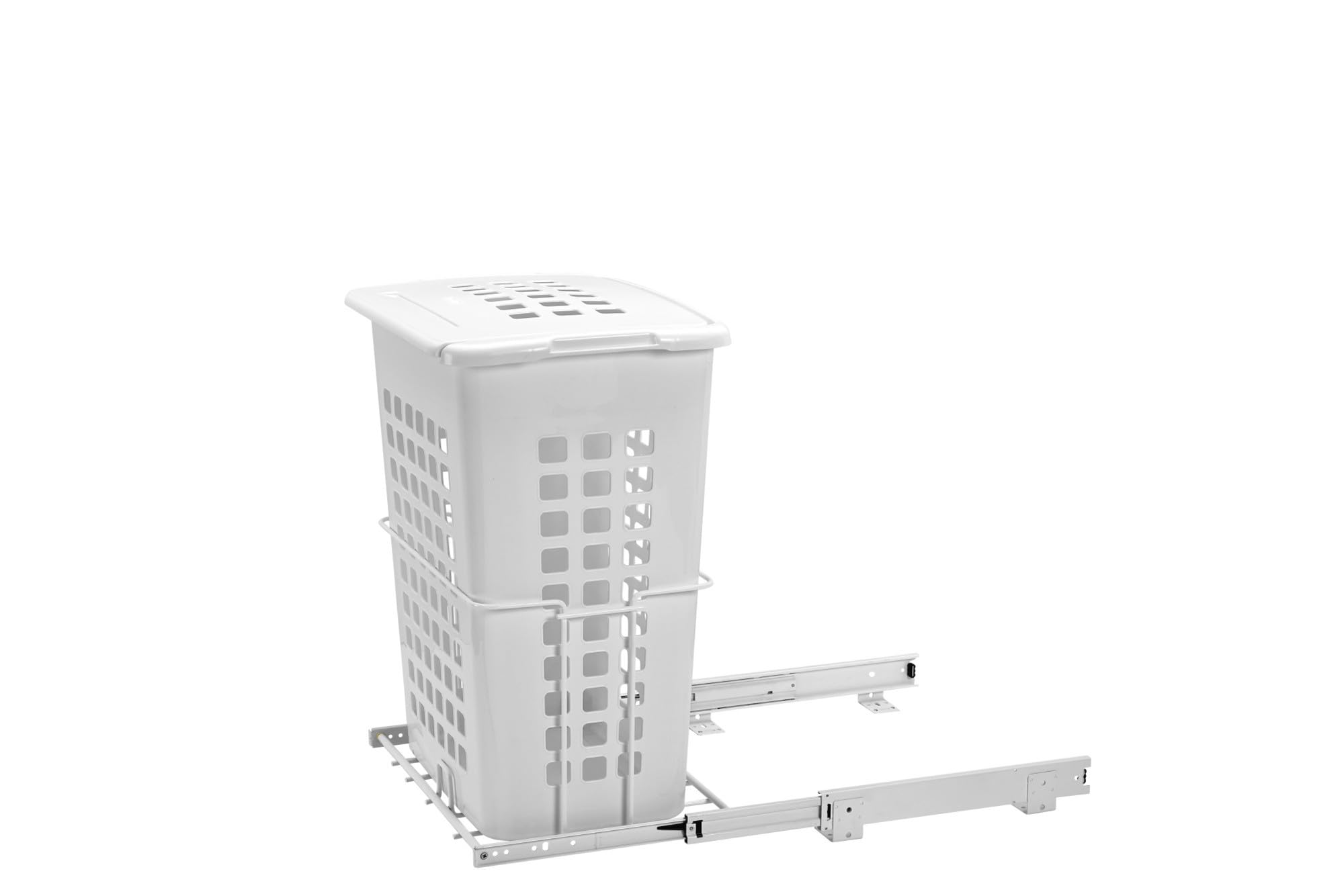 Rev-A-Shelf Pull-Out Laundry Hamper - Durable Polymer Waste Bin for Bathroom Vanity & Closet Organization - Perfect for Small Spaces, Nursery, and Mudroom Storage Solutions