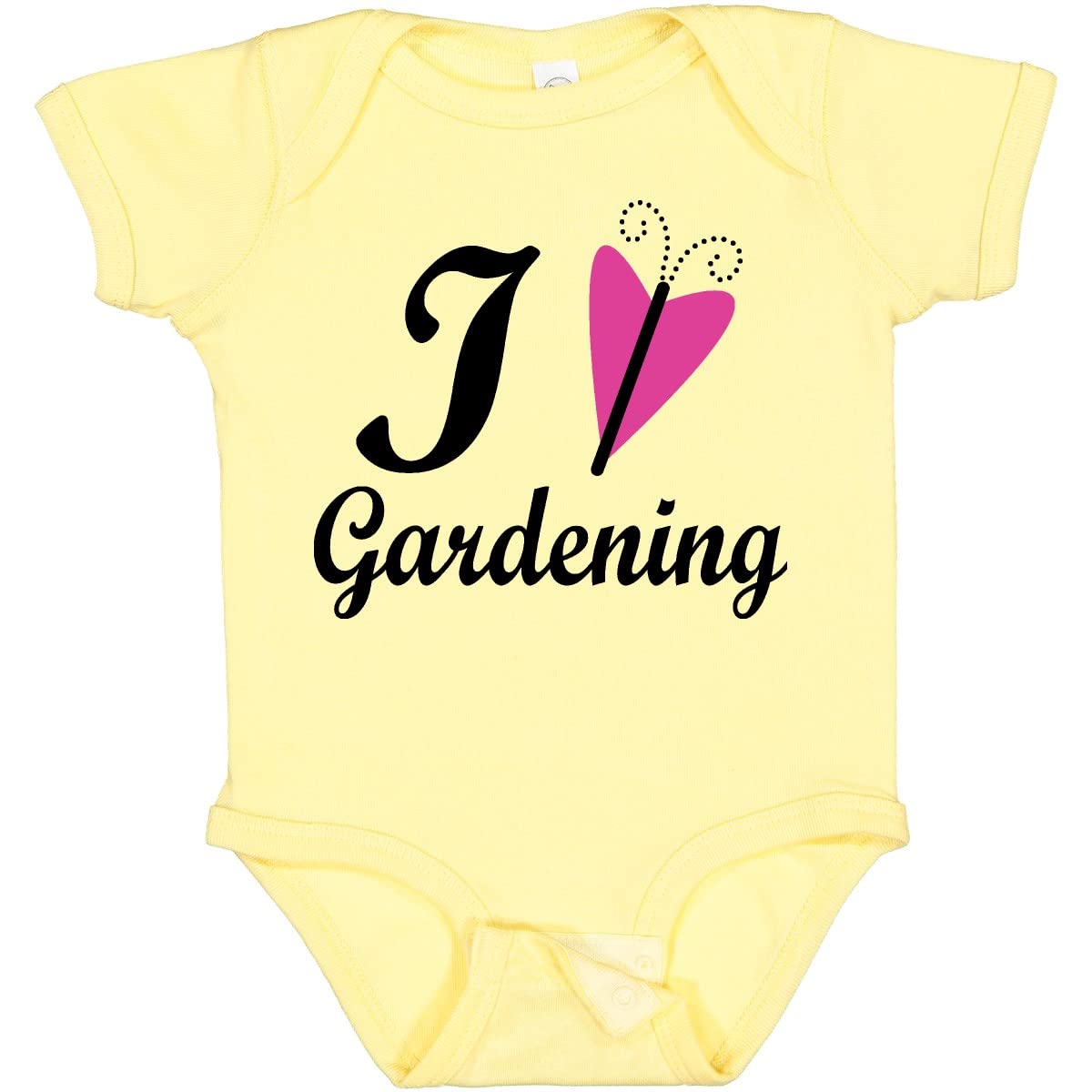 Inktastic I Love Gardening Baby Bodysuit - Cute Outfit for Gardening Enthusiasts & Toddlers - Perfect for Outdoor Play, Family Gardening, and Baby Photoshoots