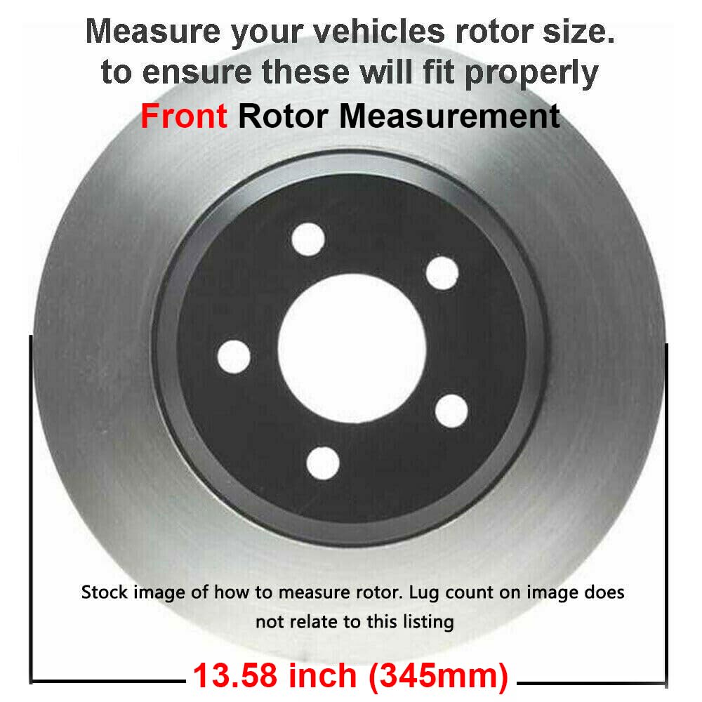 Detroit Axle Front Brake Kit for Dodge Challenger Charger Magnum Chrysler 300 - 13.58