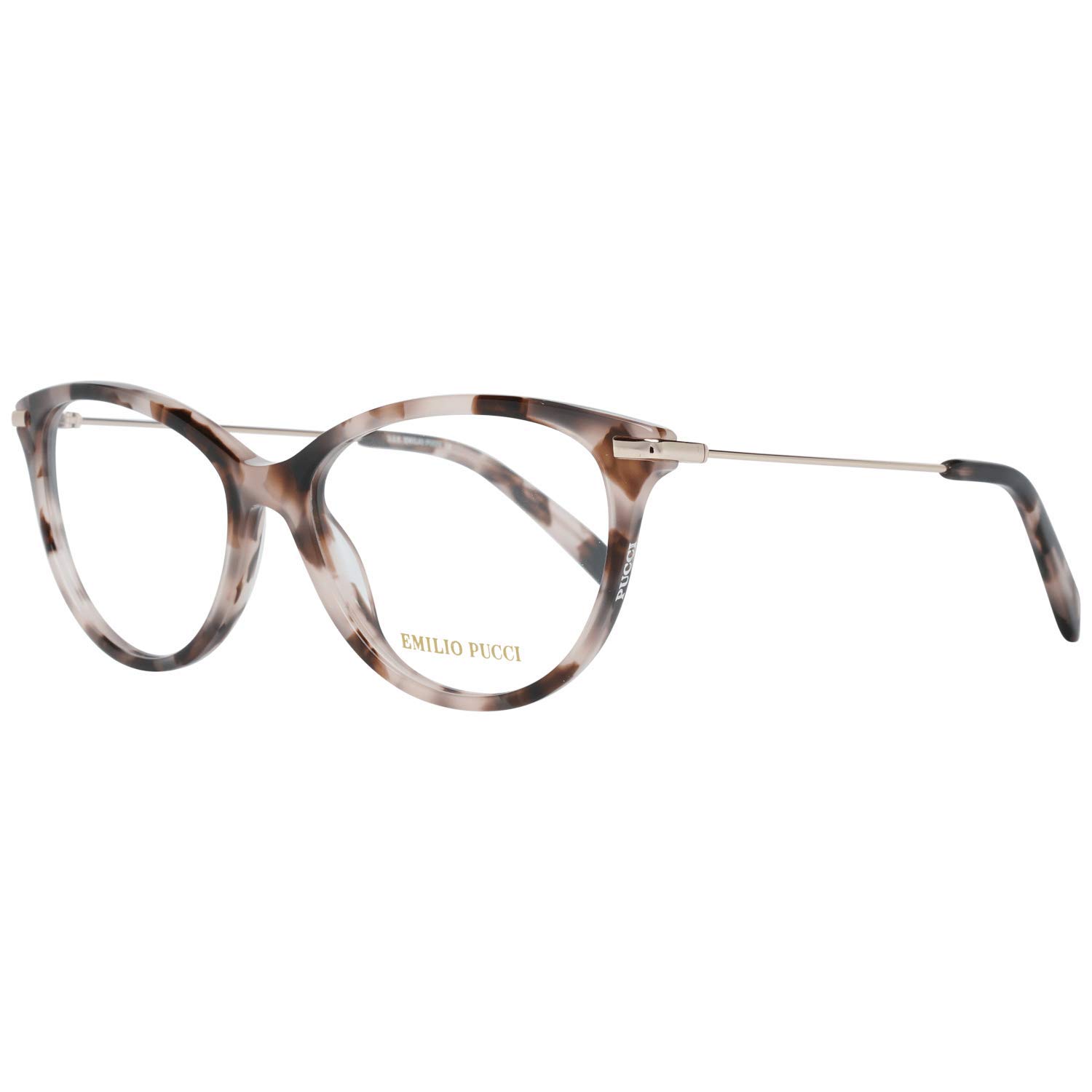 Emilio Pucci EP5082 Havana Colored Eyeglass Frames with Matching Lenses - Stylish Designer Optical Glasses for Women & Men | Perfect for Everyday Wear, Office, and Fashion Accessories