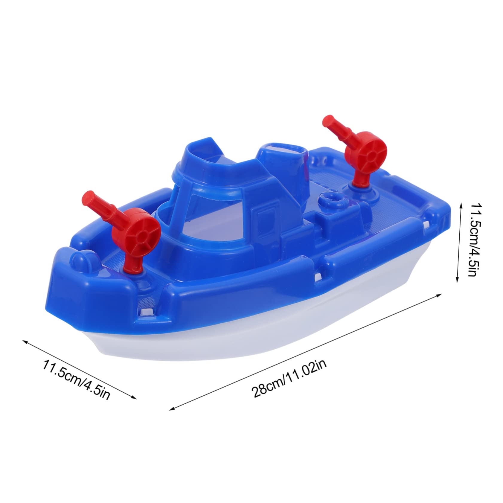 UPKOCH 2 Pack Blue Speedboat Bath Toys for Kids - Floating Sailing Boat Bathtub & Beach Play Set - Durable Plastic Water Toys for Toddlers & Girls (Perfect for Pool, Bathtime & Outdoor Water Play)