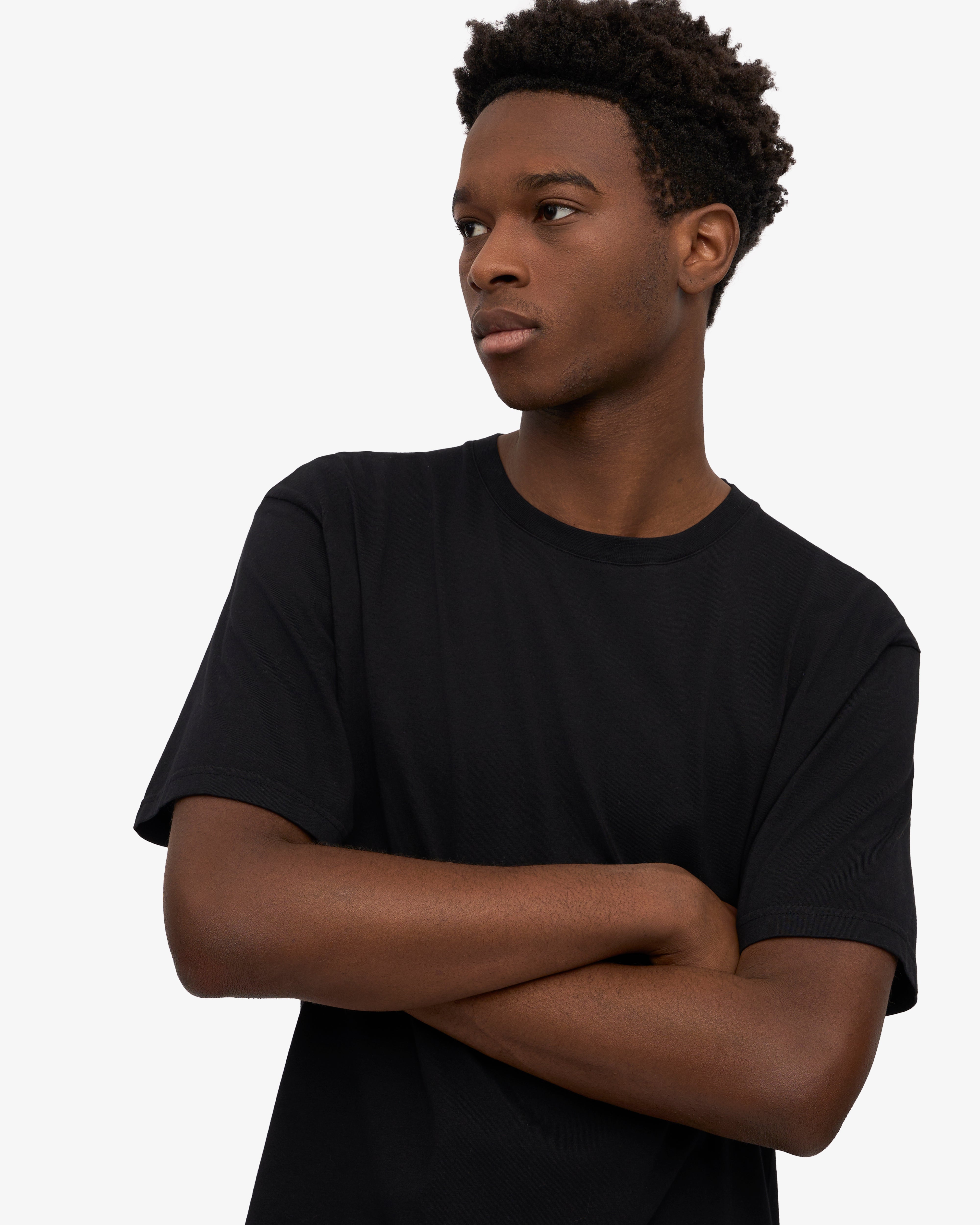 Classic Organic Cotton T-Shirt for Men & Women - Deep Black | Eco-Friendly & Comfortable Casual Wear for Everyday Outfits