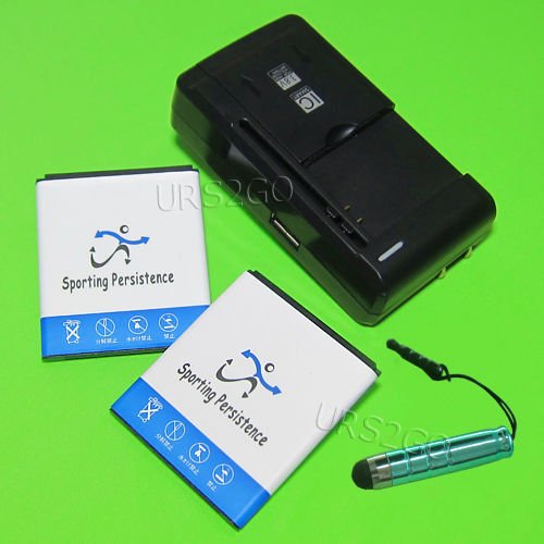 2X 2700mAh Replacement Battery with USB Charger Dock & Stylus for ZTE Unico LTE Z930/Z930L - Compatible with Straight Talk | Perfect for Home, Office & Travel Use