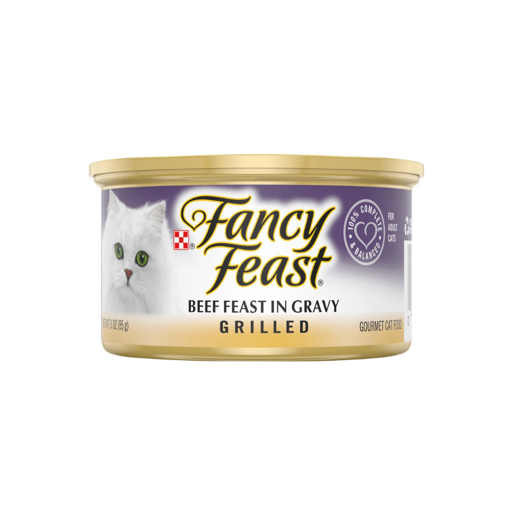 Fancy Feast Wet Cat Food Bundle - 24 Pack of 85g Chunky Classic Gravy Kitten Food with Creamy Chicken Liver & Chicken Recipe | High Protein, Nutritious & Healthy Wet Food for Kittens & Adult Cats | Perfect for Mealtime, Travel & Treats