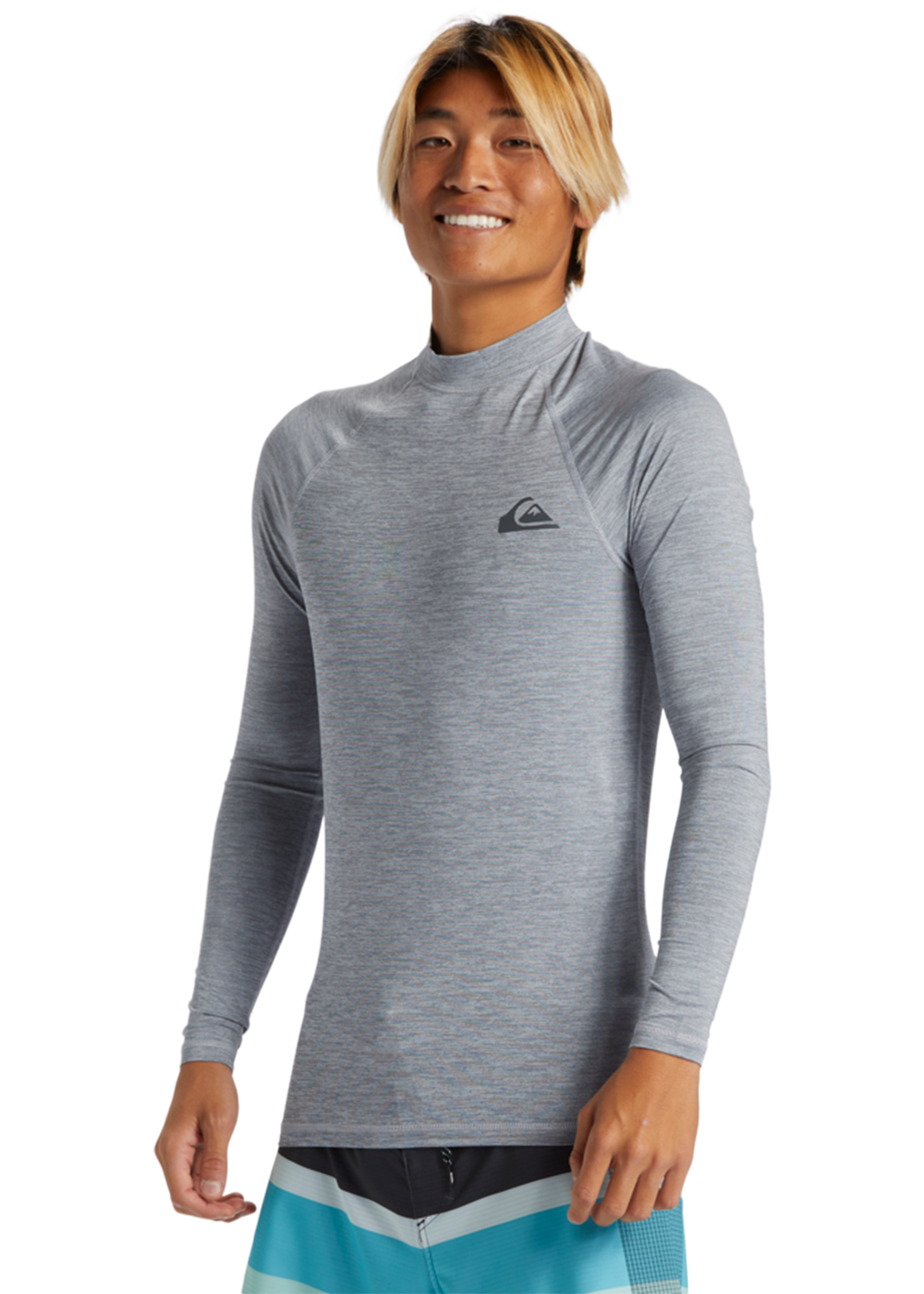 Quiksilver Men's UPF 50+ Long Sleeve Rash Guard Shirt - Sun Protection Surfing, Swimming & Outdoor Activities