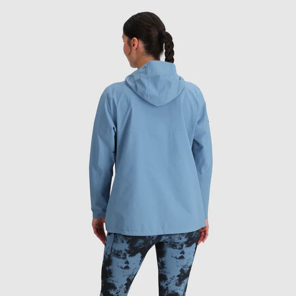 Women's Stratoburst Stretch Rain Jacket - Waterproof Windbreaker with Breathable Fabric for Outdoor Hiking, Commuting & Travel