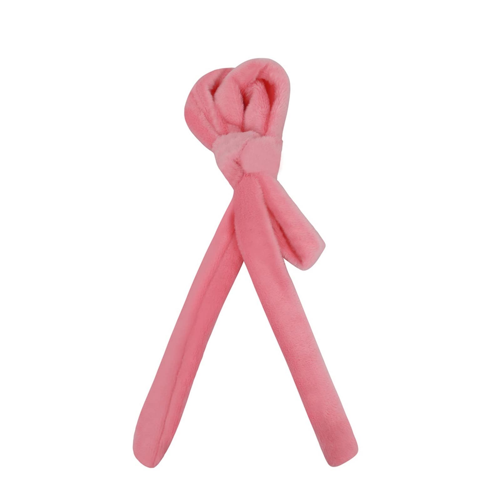 JKYYDS Heatless Hair Rollers & Curling Rod Headband - No Heat Curls for Overnight Styling, Pink Ribbon Hair Curler for Soft Waves & Natural Curls - Perfect for Home, Travel & Special Occasions
