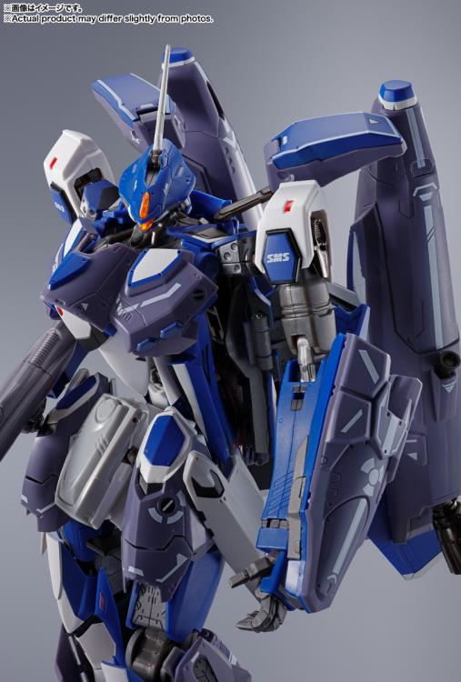 Bandai DX Chogokin Macross Frontier VF-25G Super Messiah Valkyrie Michael Blanc Custom Action Figure - Revival Version - Collectible Anime Robot Toy for Display & Play
