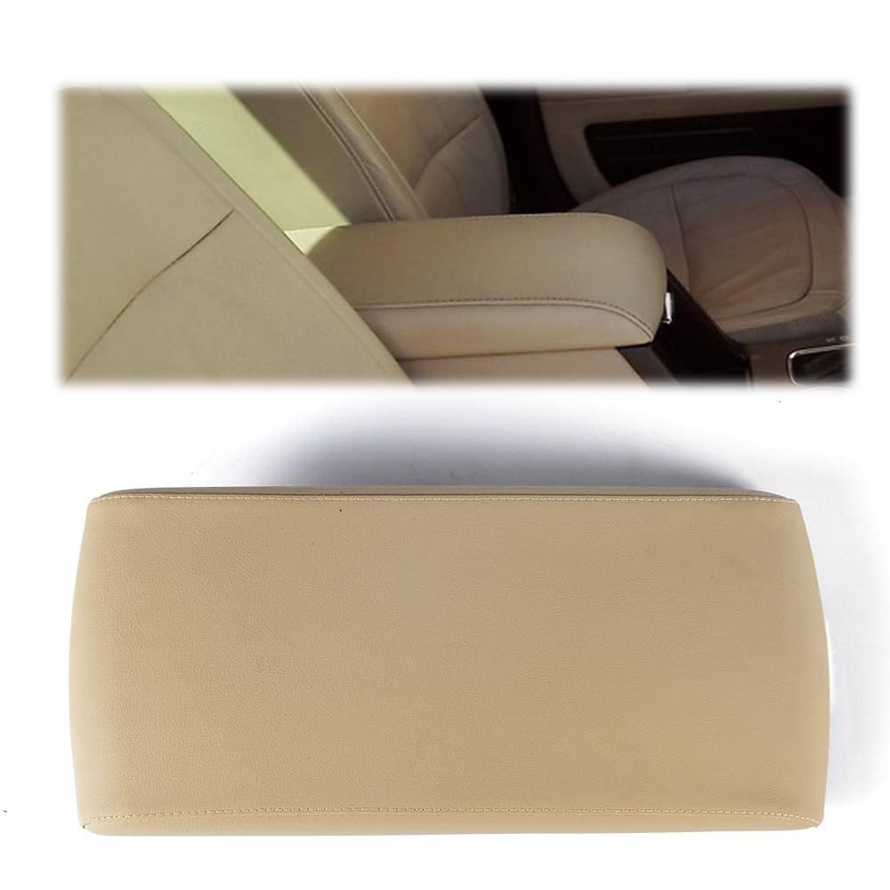 G-PLUS Beige Center Console Armrest Lid Cover Replacement for Ford Flex 2013-2017 Models | Compatible with EA8Z7406024AA, DA8Z7406024AA, FA8Z7406024AA | Perfect for Car Interior Upgrade & Comfort Enhancement