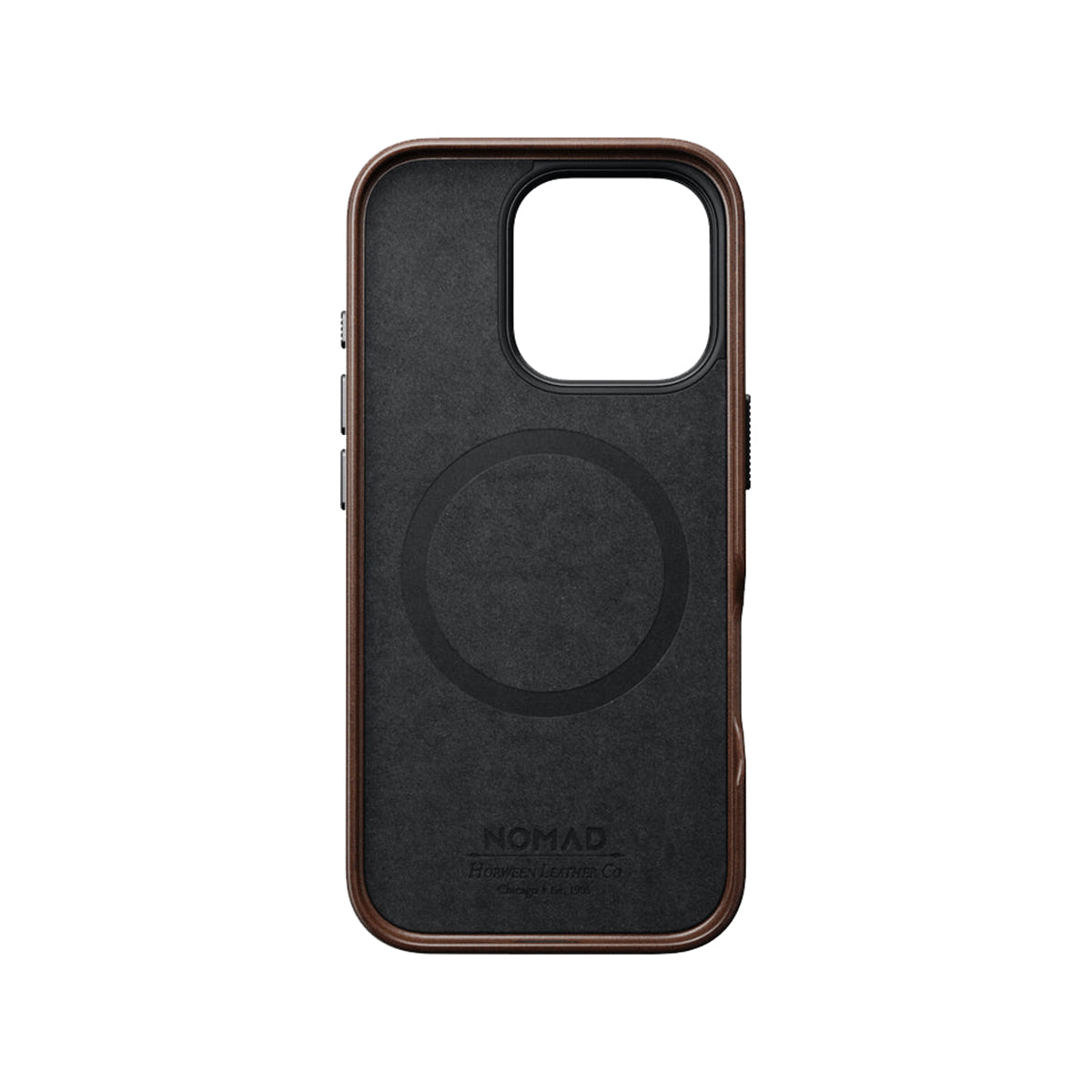 Nomad Horween Leather Case for iPhone 16 Pro - Premium Genuine Leather Phone Cover, Slim Protective Case with MagSafe Compatibility - Perfect for Business & Travel Use